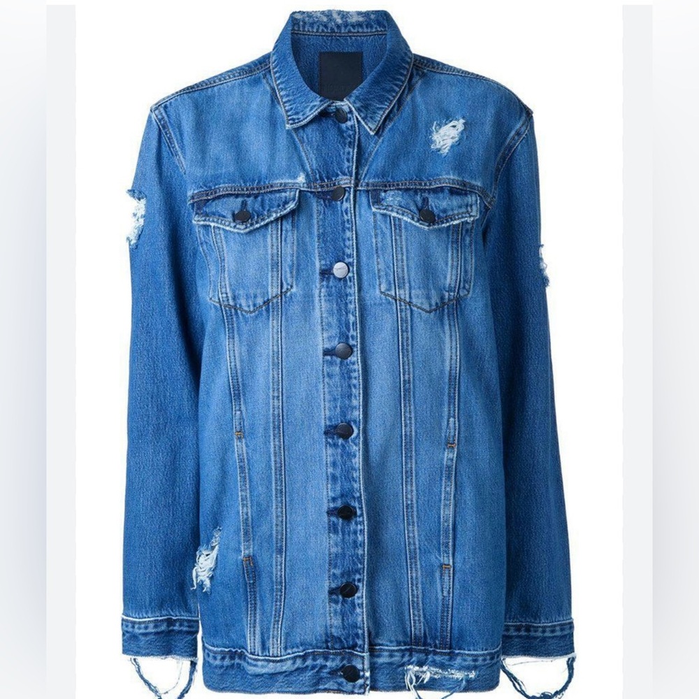 Nobody Denim Distressed Jean Jacket